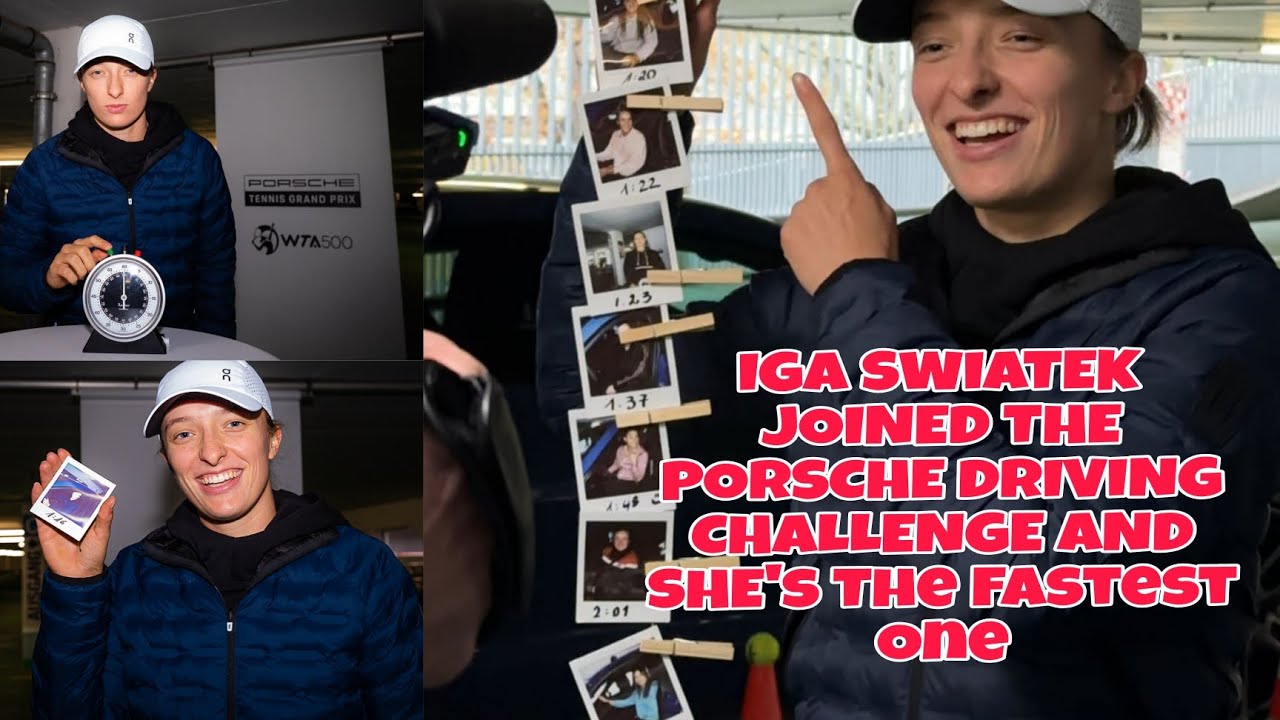 WORLD NO.1 IGA SWIATEK JOINED THE PORSCHE DRIVING CHALLENGE IN A FASTEST WAY / STUTTGART OPEN