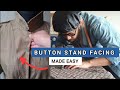 Button Stand Facing Made Simple | Pattern Drafting Tutorial