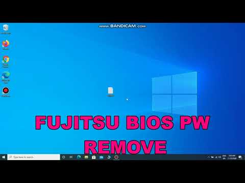 FUJITSU remove unlock bios password 6x4 hexadecimal