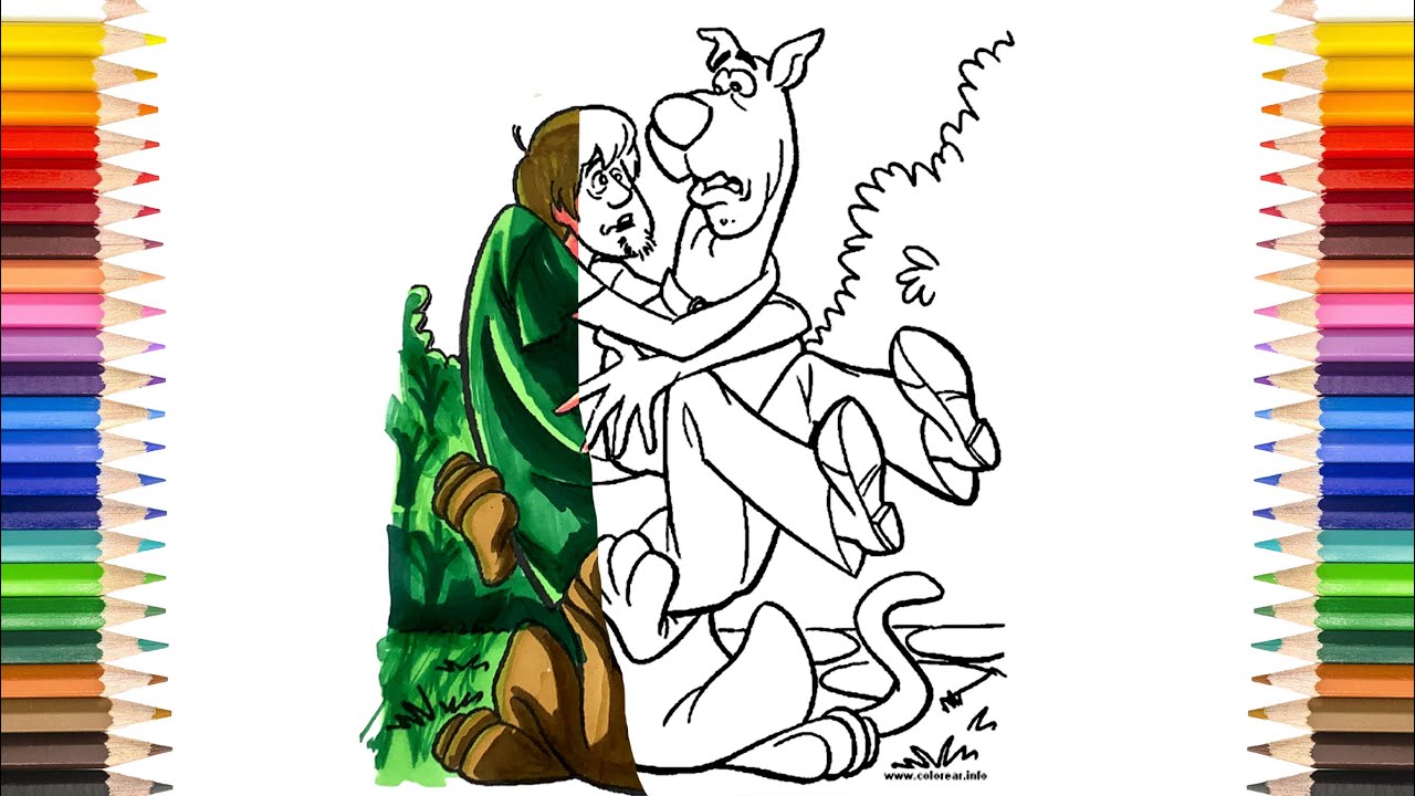 scooby doo shaggy coloring pages