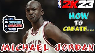 NEW NBA 2K23* Michael Jordan face creation Tutorial EVER!