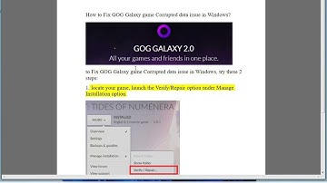 Fix GOG Galaxy game Corrupted data issue in Windows 11/10