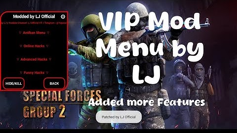 VIP Mod Menu by LJ Official v1.4 Added new Features