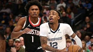 Amen Thompson 5 Blocks | Rockets vs. Grizzlies