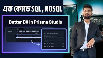 How to Use Prisma Studio Bangla | Prisma Database GUI Tool | #prisma #nodejs #mernstack