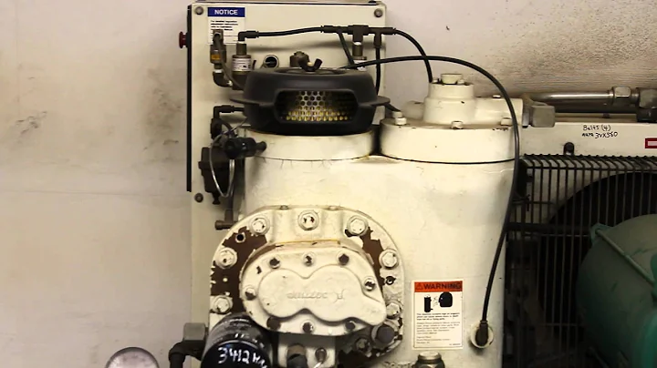 Lot 203 Ingersoll Rand Rotary screw air compressor