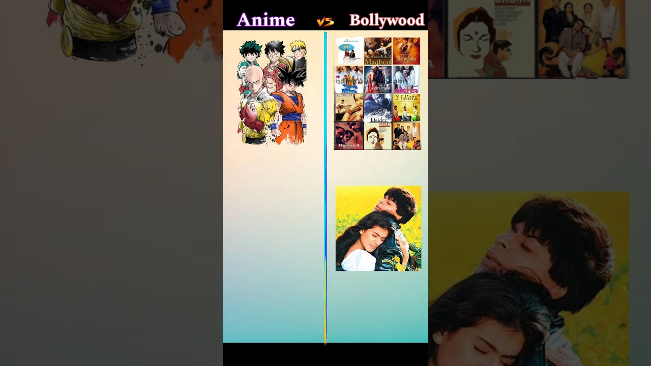 anime vs bollywood comparison 