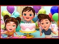 Happy Birthday Song + Baa Baa Black Sheep | Says Song +More Banana Cartoon 3D Nursery Rhymes Baby