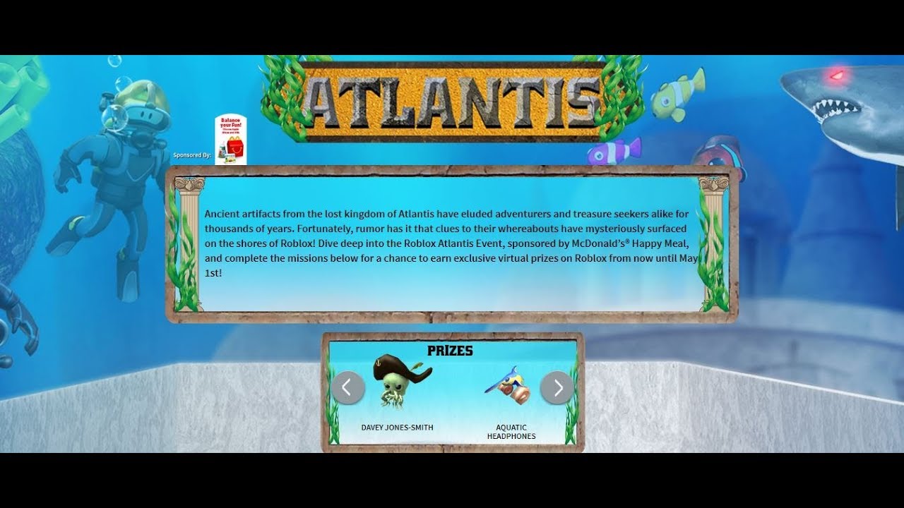 ROBLOX ATLANTIS EVENT YouTube 
