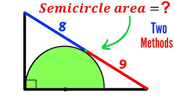 Can you find area of the Semicircle? | (Right Triangle) | #math #maths | #geometry