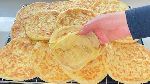 ملوي مسمن بطريقة سهلة وسريعة بخلطة توريق سحرية تخليه مورق هشيش وناشف من الزيت😋👌