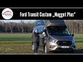 Ford Transit Custom Nugget Plus - FullReview-Roomtour-Test