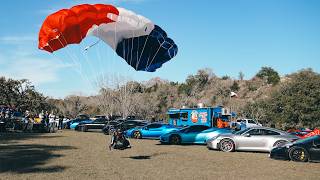 Skydive Demonstration jump for an Exotic Car Event