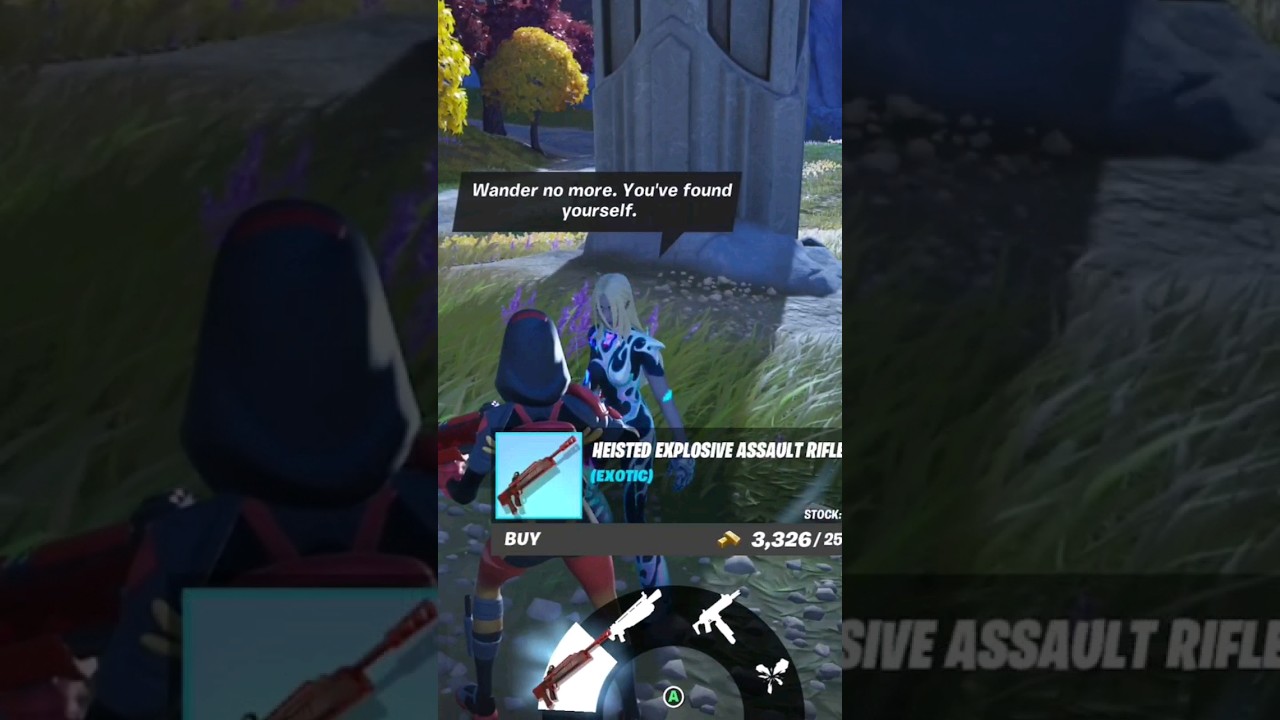 Heisted exotics for 25 gold. Pinned on the map. 