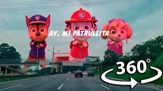 Ay Mi Patrullita, Guau, Guau - City In 360 Vr Video 8K Montagem Miau