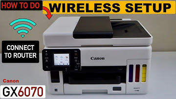 Canon Maxify GX6070 Wireless Setup, Wi-Fi Setup, Connect To Router Using Display Panel.