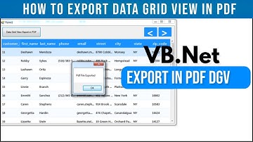 #azadeducation how to export data grid view in pdf in vb.net