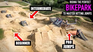 RIDING THE PERFECT BIKE PARK TO MASTER HITTING JUMPS!!