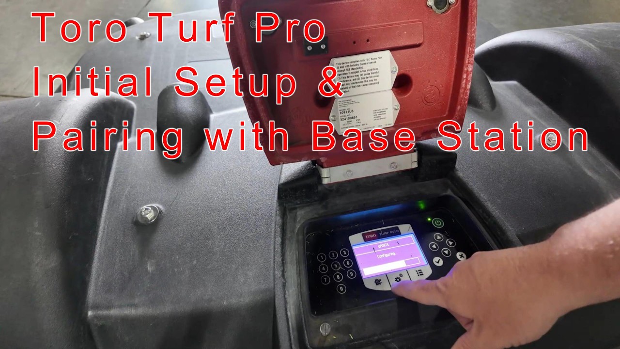 Toro Turf Pro Initial Setup & Pairing with Base Station - YouTube
