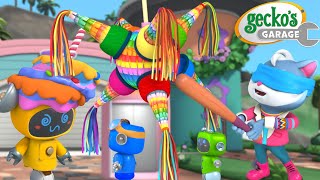 Kat's Piñata Party | Gecko's Garage | Trucks For Children | Cartoons For Kids