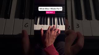 What was I made for 🌹#piano #tutorial #pianotutorial #billieeilish