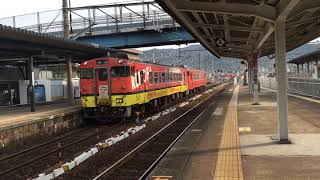 キハ４０形　新山口駅に到着　ＪＲ西日本　山口線　２０１７年３月５日