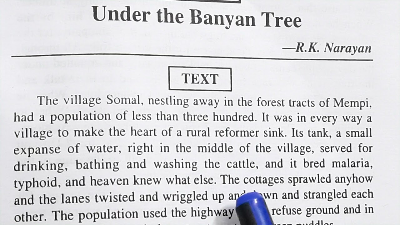 R.K.Narayan's 'Under the Banyan Tree' full explanation by Sulekha Jadaun in Hindi