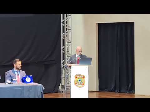 #posse -  Superintendente Regional da PF no MS, Agnaldo Mendonça Alves fala aos presentes