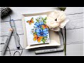 Versatile Image Copic Coloring Card Flora and Fauna 3: Two Vessel Cord