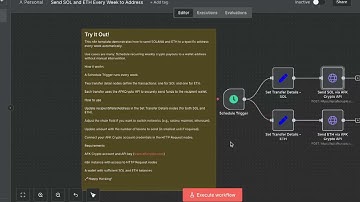 Automate Weekly Solana & Ethereum Transfers with n8n + AFK Crypto API #crypto #ai #viral