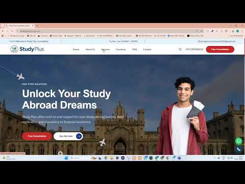 Study Plus Consultants Website Showcase