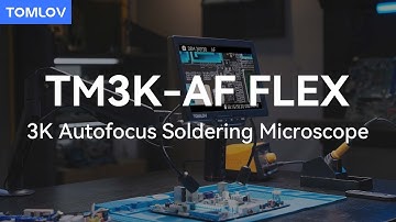 TOMLOV Autofocus Digital Microscope TM3K-AF Flex: 3K Flex Arm HDMI Soldering Microscope