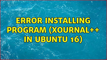 Error installing program (xournal++ in ubuntu 16)