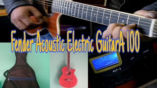 Fender A100 Acoustic Guitar | First Unboxing Guitar | Acoustic Guitar with electric System