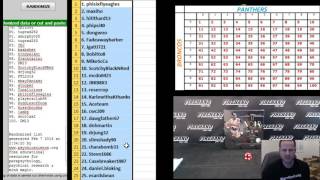 2016 Firehand Cards Super Bowl Squares Promo - Baseball Pool #2 Squares Number Drawing