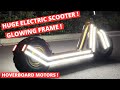 Making a huge electric scooter with fat tires and hoverboard motors