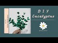 DIY Eucalyptus Felt / cara buat daun Eucaliptus dari bahan flanel