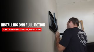 Installing ONN full Motion TV Wall Mount for 50