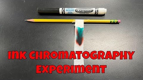 Is A Black Marker Actually A Mixture Of Colors? An Ink Chromatography Experiment