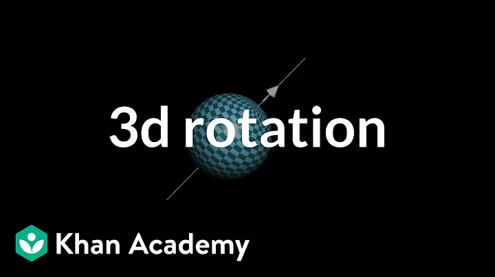 Describing rotation in 3d with a vector