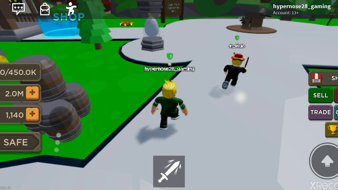 Playing Roblox knife throwing simulator with my fan YouTube
