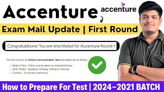 Accenture Exam Mail Update | Bulk Hiring 2024 | First Round | How to Prepare for Communication Test screenshot 3