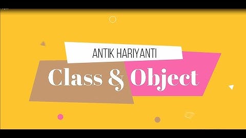 Class dan Object