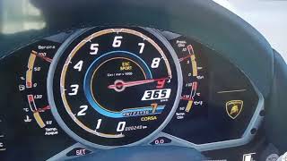 Lamborghini aventador top speed run in gt7