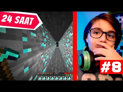 #24saat HİÇ DURMADAN KAZMAK- MINECRAFT SURVİVAL - S3 BÖLÜM 8  @BaranKadirTekin