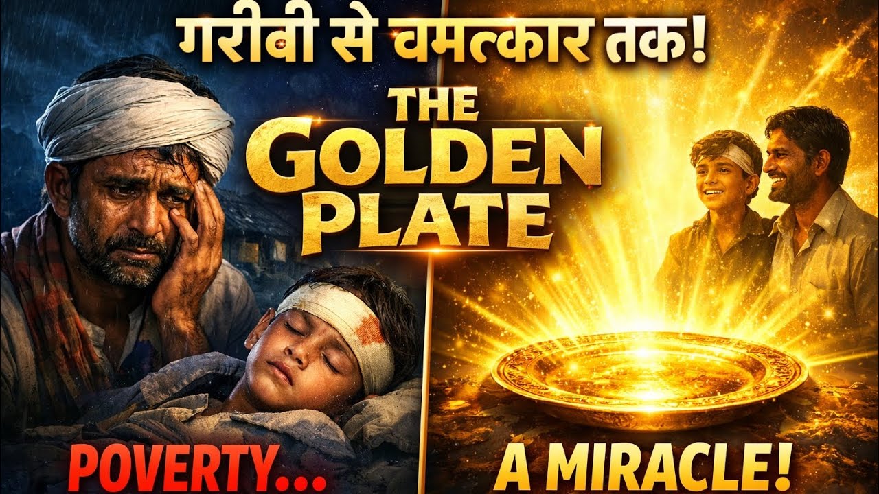  गरीब से चमत्कार तक || The golden plate Hindi story ✅