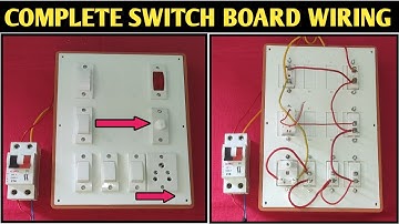 SWITCH BOARD WIRING! 1 FUSE,1 INDICATOR, 1 FAN REGULATOR, 4 SWITCH, 1 SOCKET CONNECTION