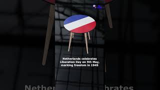 🇳🇱 Netherlands King’s Day | 3D Rotating Flag Animation | Dutch National Pride 🎉