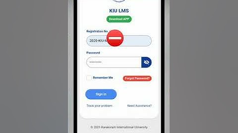 KIU LMS student log in