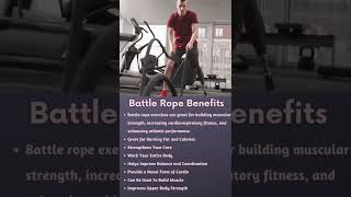 Battle rope exercise benefits #battlerope #ropeworkout #workout #exercises #cardioworkout